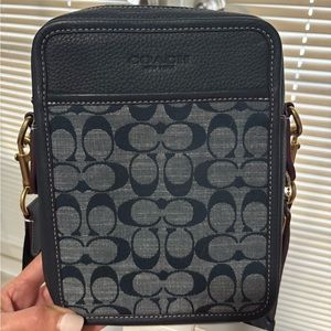 Coach Denim / Navy Crossbody Bag Like New!